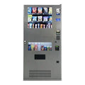 Seaga QUICKBreak 29-Item Ambient / Refrigerated Vending Machine / Combo Merchandiser with Black U-Shaped Graphic