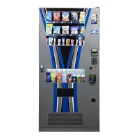 Seaga QUICKBreak 29-Item Ambient / Refrigerated Vending Machine / Combo Merchandiser with Black U-Shaped Graphic